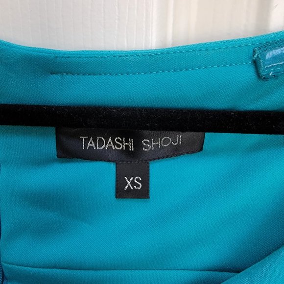 Tadashi Shoji Green/Aqua Ombre Bodycon Cocktail Dress - Picture 4 of 4